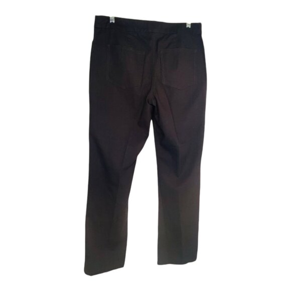 Eileen Fisher Womens Brown Straight-Leg Pants S Mid-Rise Stretch Trousers Workwe - Picture 7 of 7